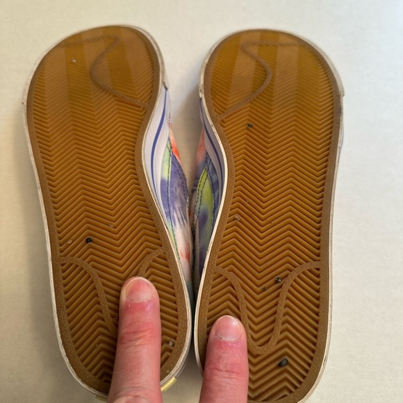 Nike Size 9.5 Court Legacy Green Purple Orange Tie Dye Women’s Slip On Sneakers - Picture 7 of 8